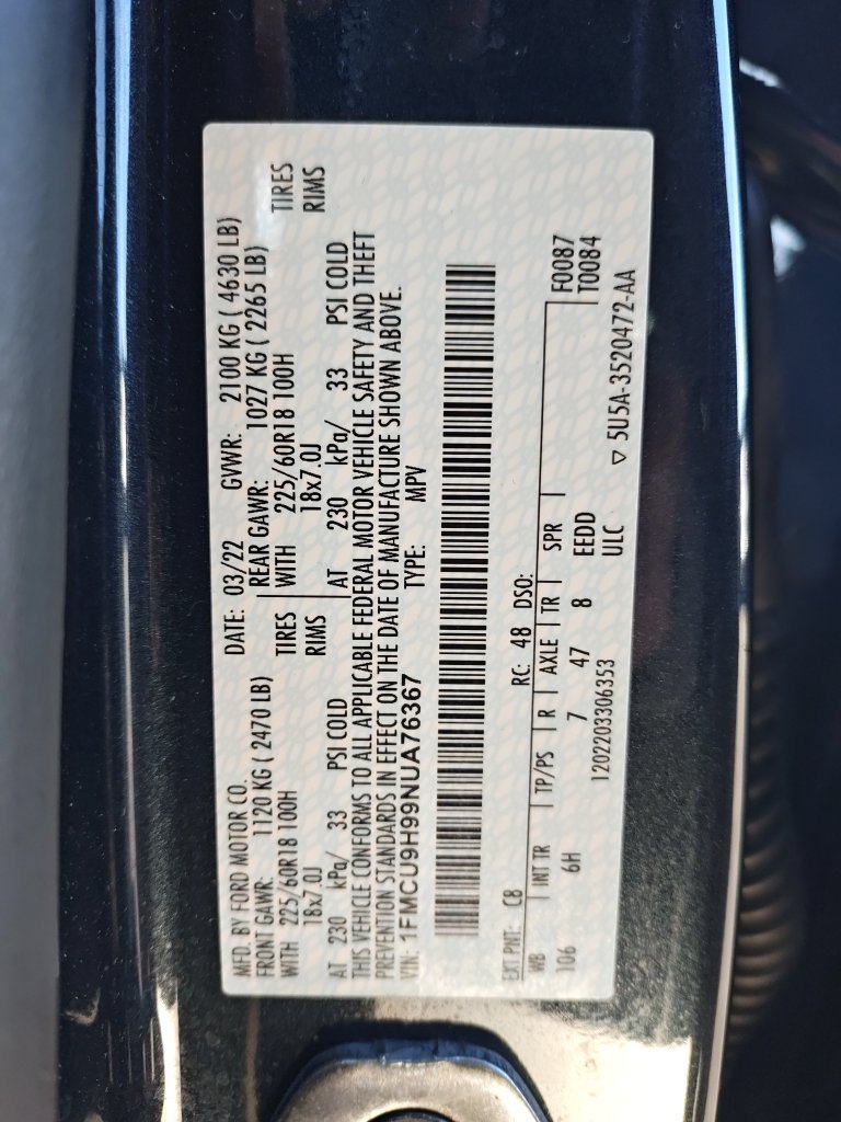 Used 2022 Blue Ford SEL image 25