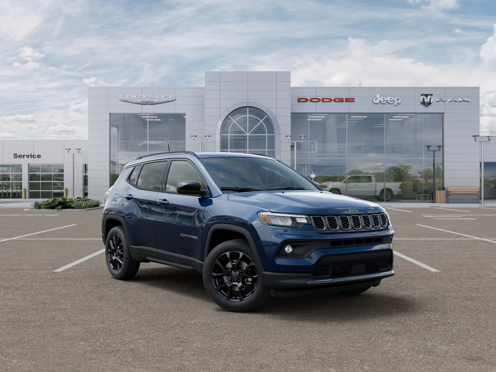 New 2026 Fathom Blue Pearl-Coat Exterior Paint Jeep Latitude image 36