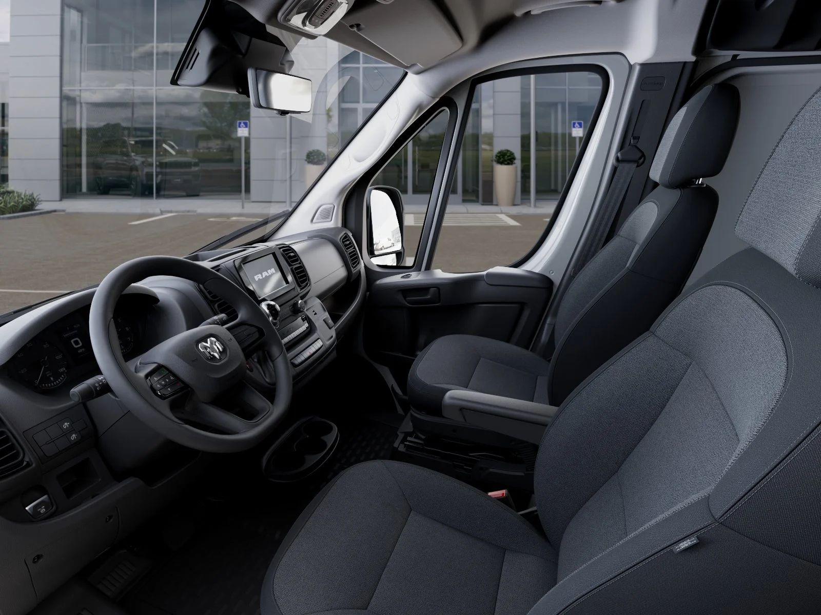 New 2026 Bright White Clear-Coat Exterior Paint RAM Tradesman 1500 Low Roof 118 WB w/Pass Seat image 48