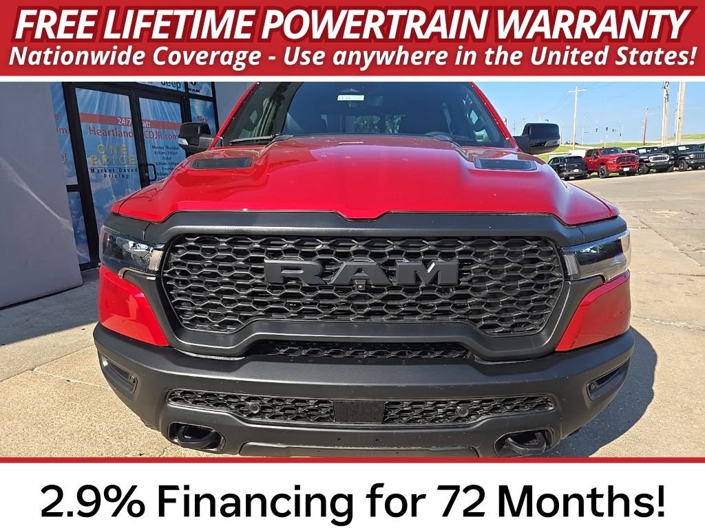 New 2026 Molten Red Pearl-Coat Exterior Paint RAM Rebel image 15