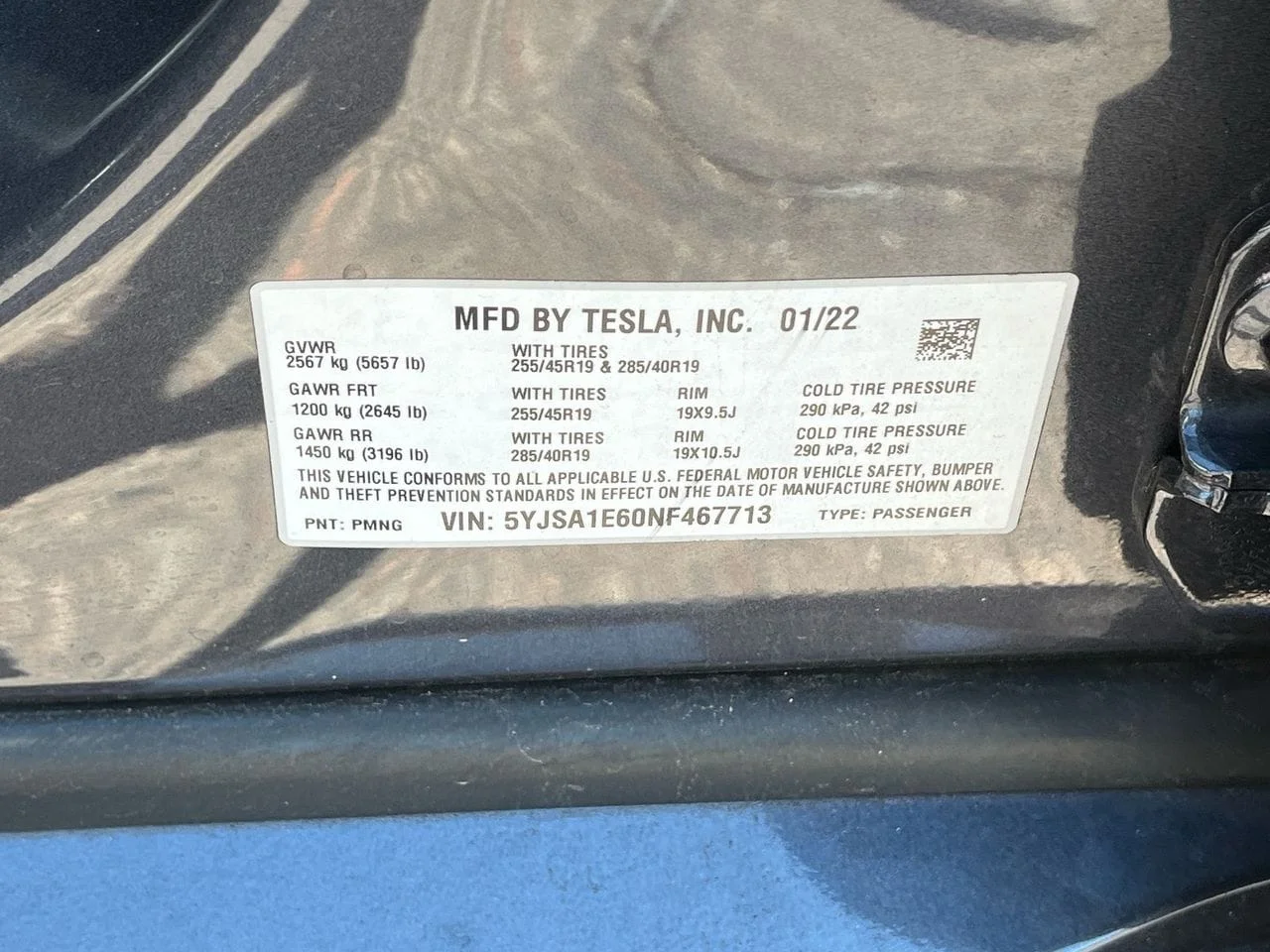 Used 2022 Midnight Silver Tesla Plaid image 29