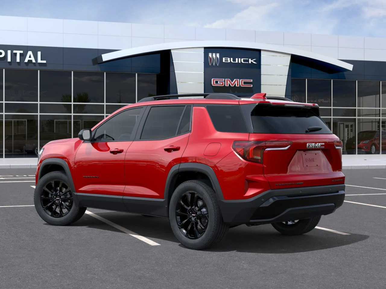 New 2027 Volcanic Red Tintcoat GMC AWD Elevation image 4