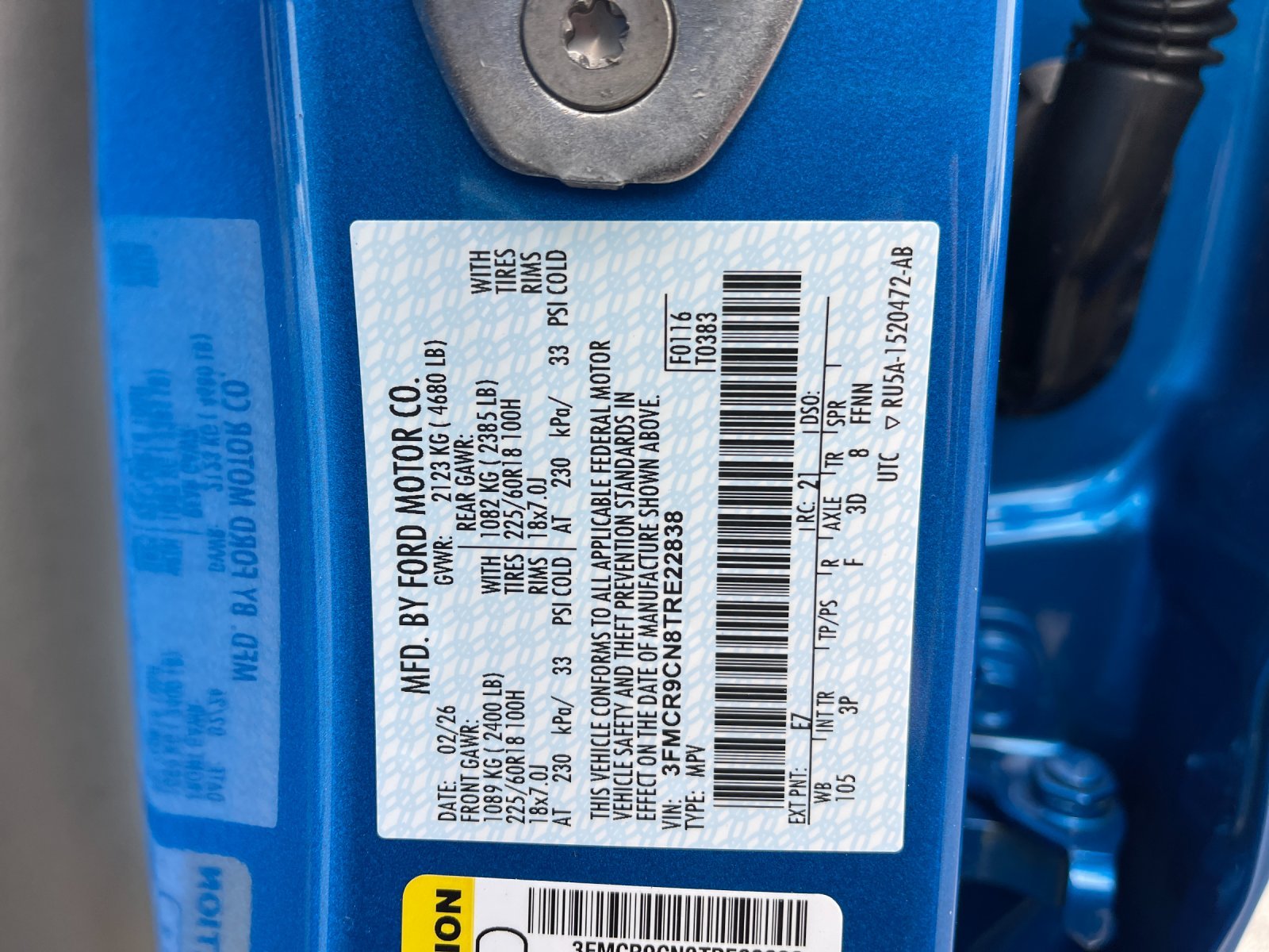 New 2026 Velocity Blue Metallic Ford Outer Banks® image 31