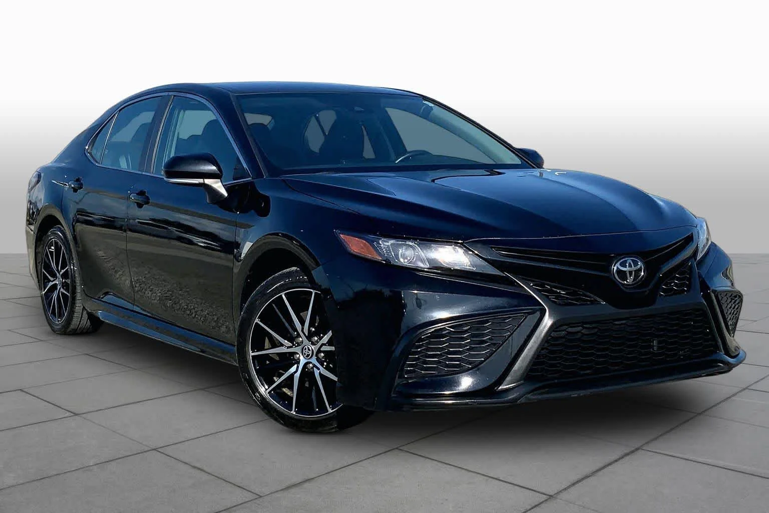 Used 2024 Midnight Black Metallic Toyota SE image 3