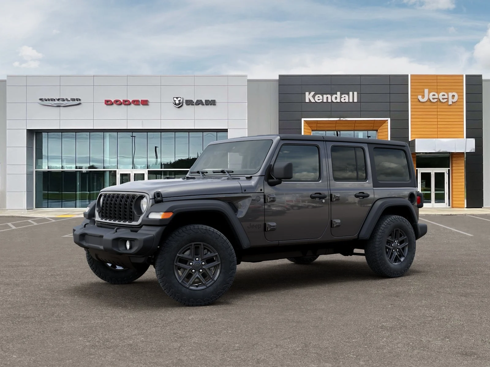New 2026 Granite Crystal Metallic Clear-Coat Exterior Paint Jeep Sport S image 2