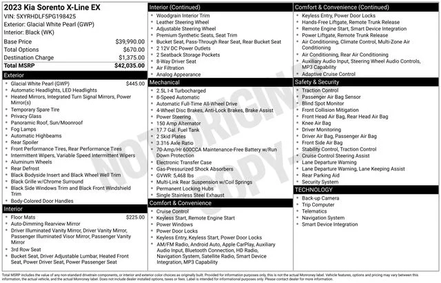 Used 2023 White Kia X-Line EX image 30