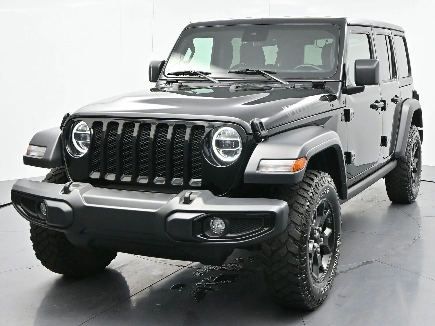 Used 2022 Black Clearcoat Jeep Unlimited Willys image 3