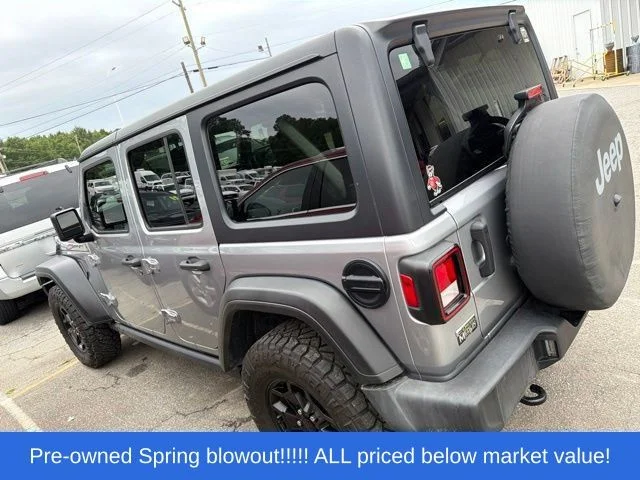 Used 2021 Silver Jeep Unlimited Sport S image 4