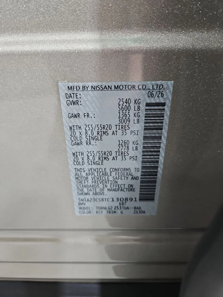 New 2026 Champagne Silver Metallic Nissan SL image 30