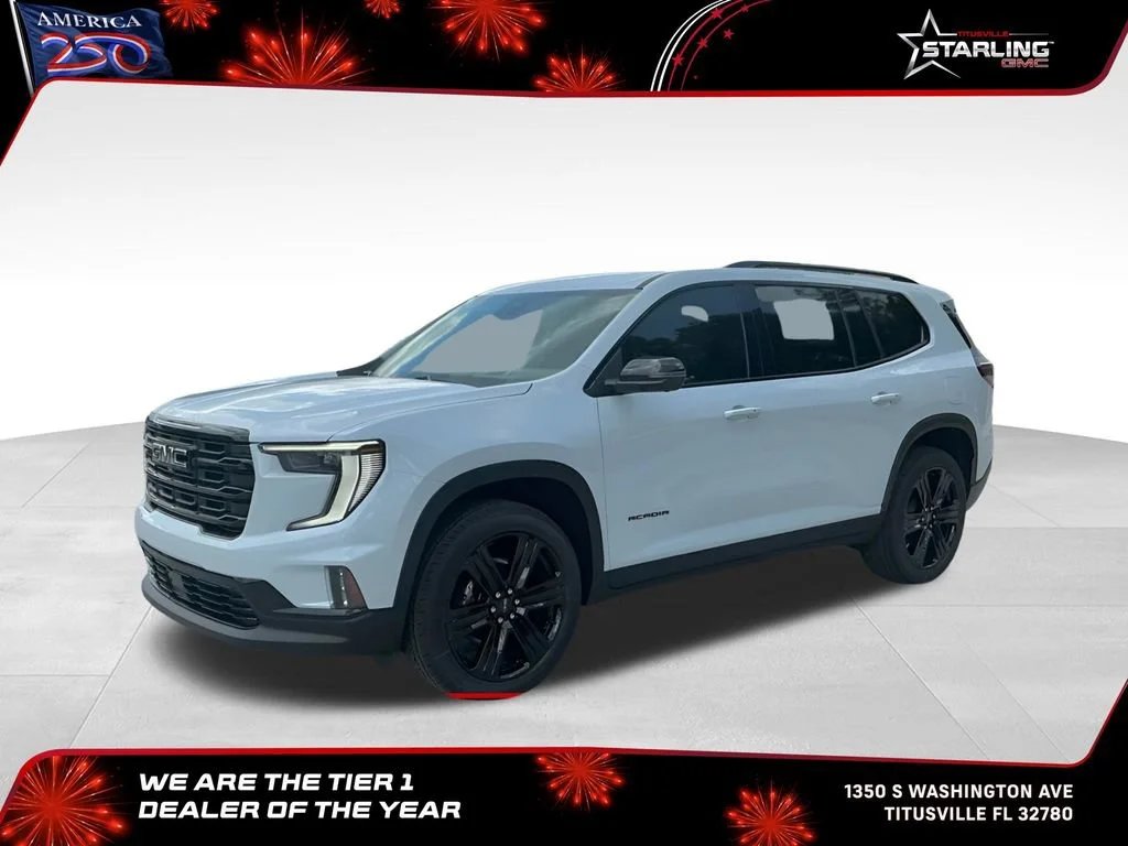 New 2026 Glacier White Tricoat GMC Elevation image 1