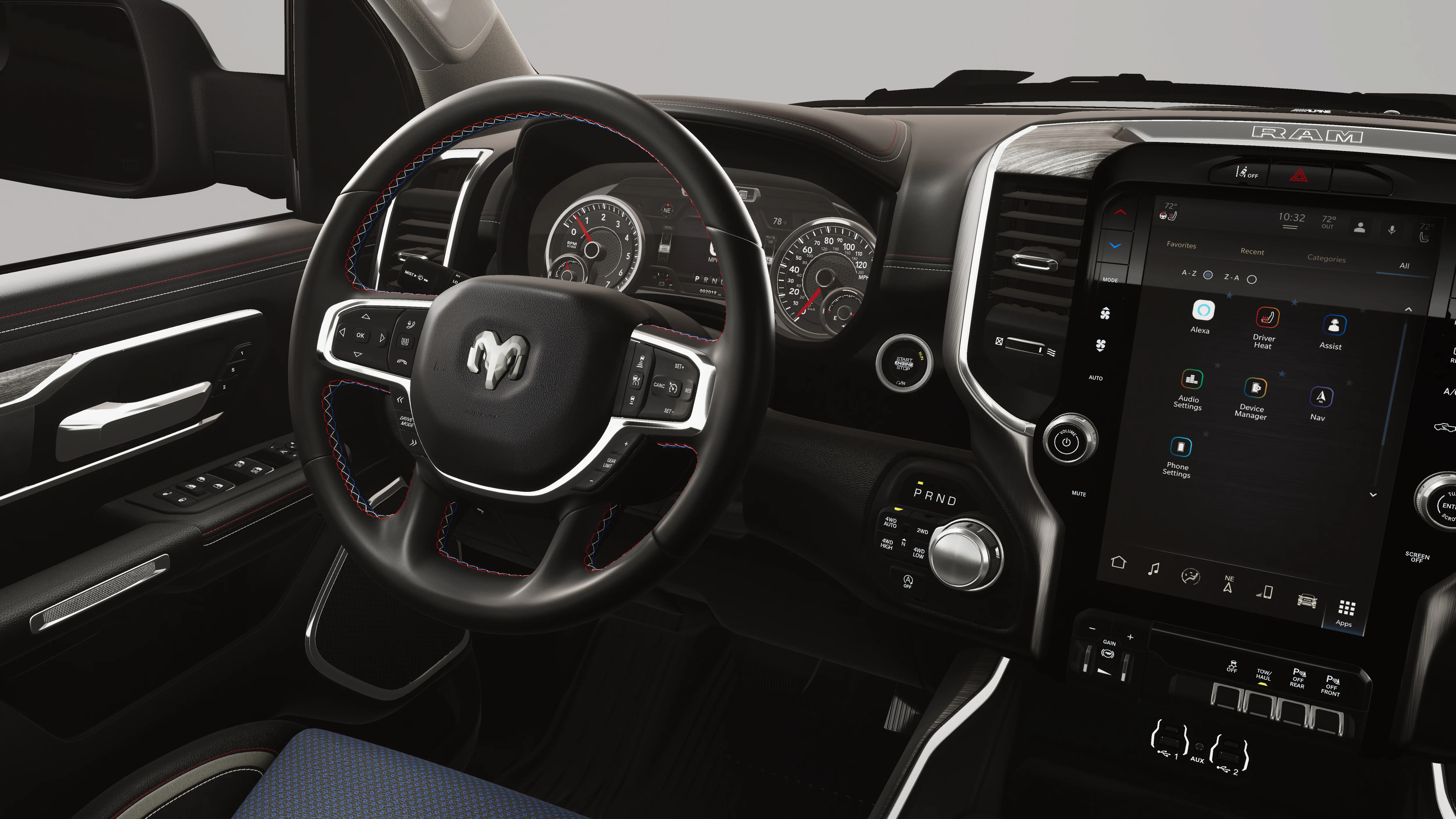 New 2026 Bright White Clear-Coat Exterior Paint RAM LARAMIE image 9