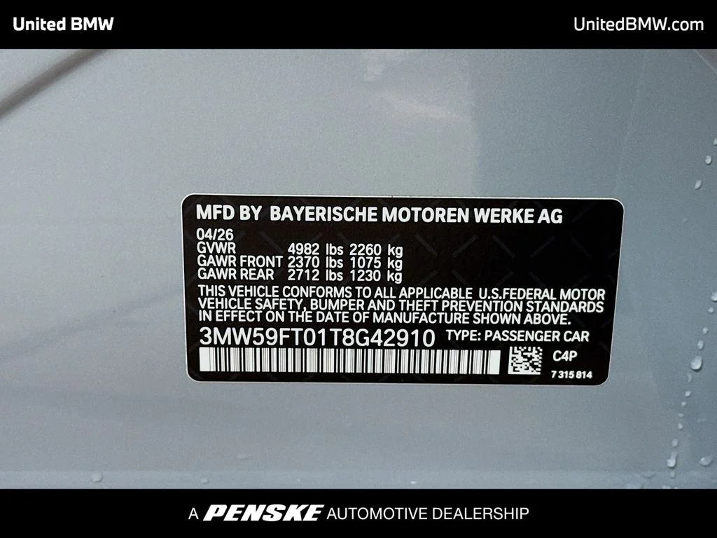 New 2026 Brooklyn Grey Metallic BMW M340i image 15