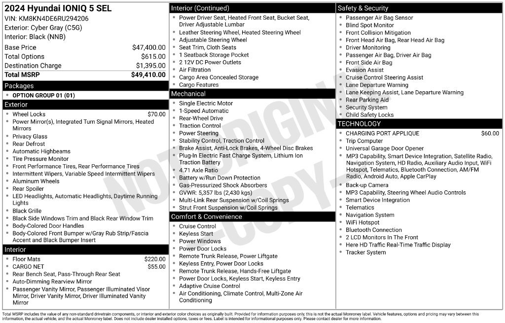 Certified Used 2024 Gray Hyundai SEL image 6