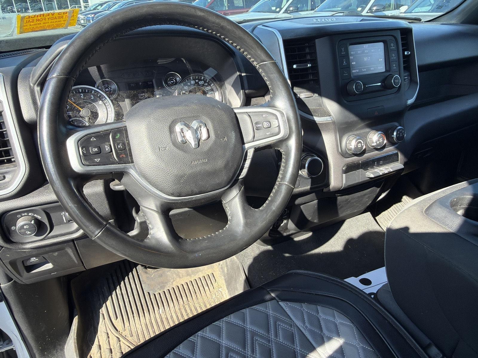 Used 2021 Bright White Clearcoat Ram Big Horn image 9