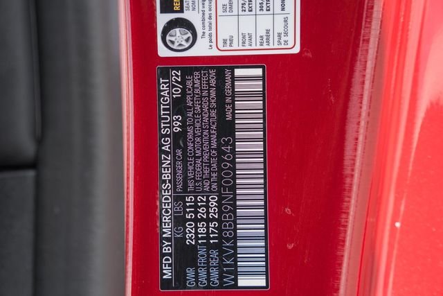 Used 2022 MANUFAKTUR Patagonia Red Metallic Mercedes-Benz SL 63 AMG® image 44