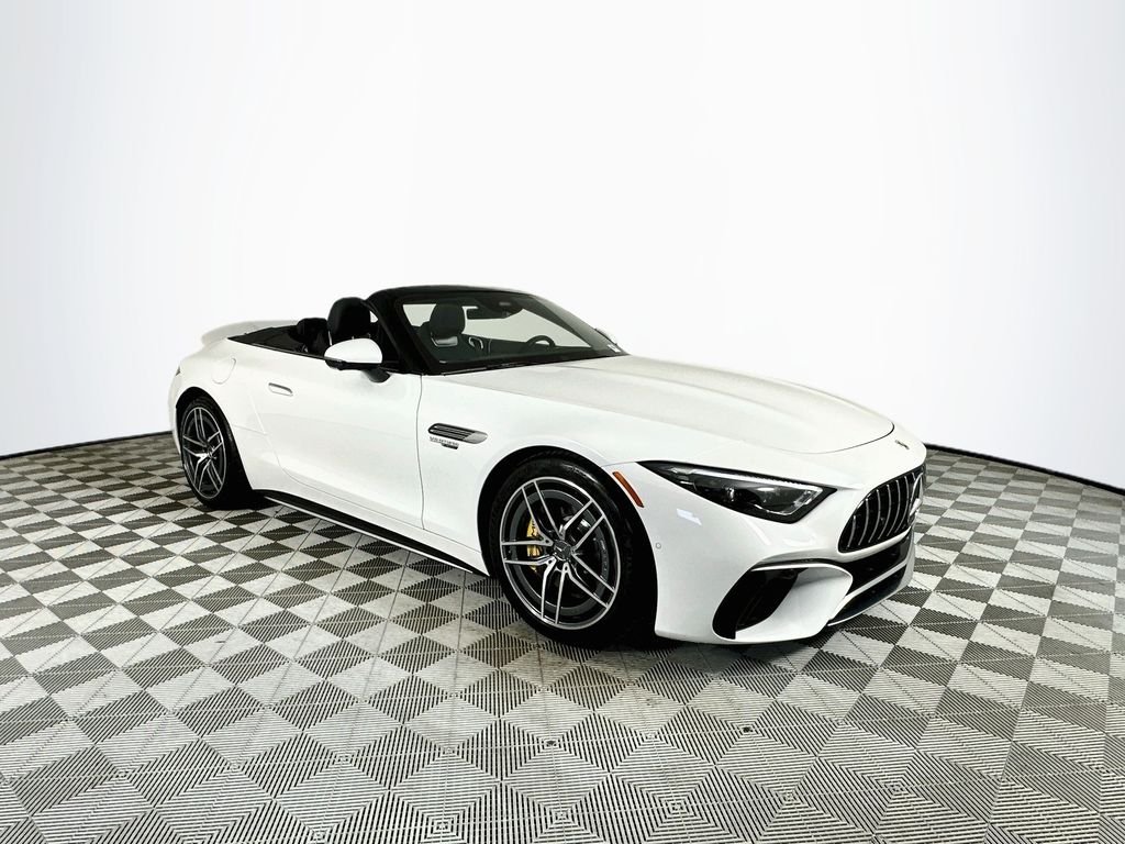 Certified Used 2022 White Mercedes-Benz SL 63 AMG® image 1