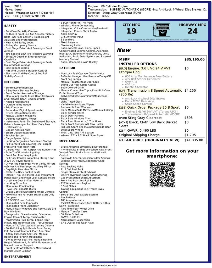 2023 Jeep Wrangler 4-Door Sport - Photo 21