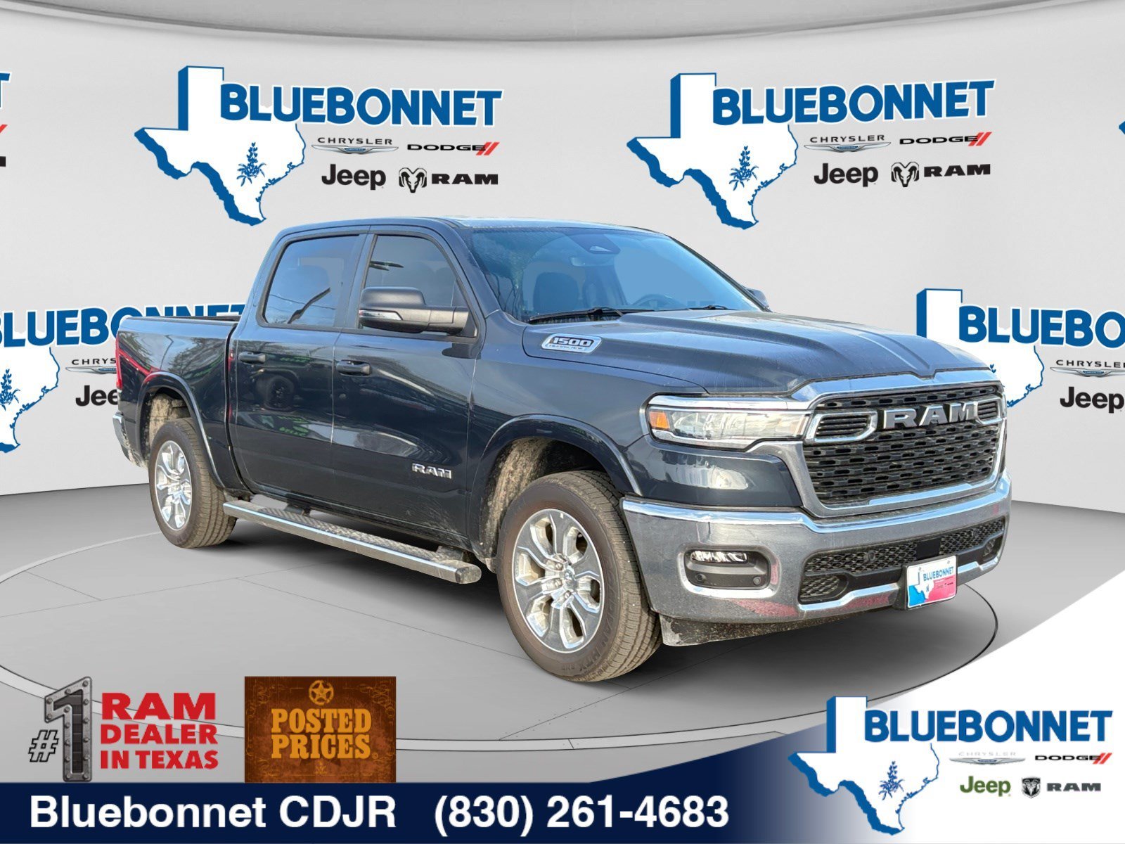 New 2026 Forged Blue Metallic Exterior Paint RAM Lone Star image 3