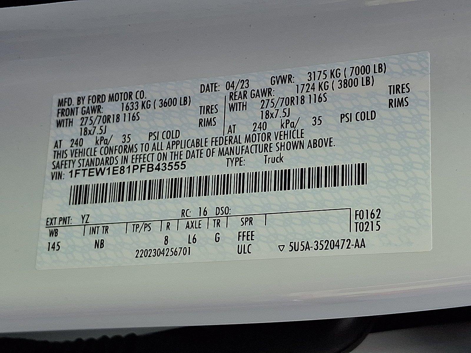 Used 2023 Oxford White Ford Tremor image 27