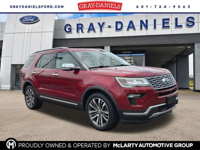 Used 2018 Ruby Red Metallic Ford Platinum image 1