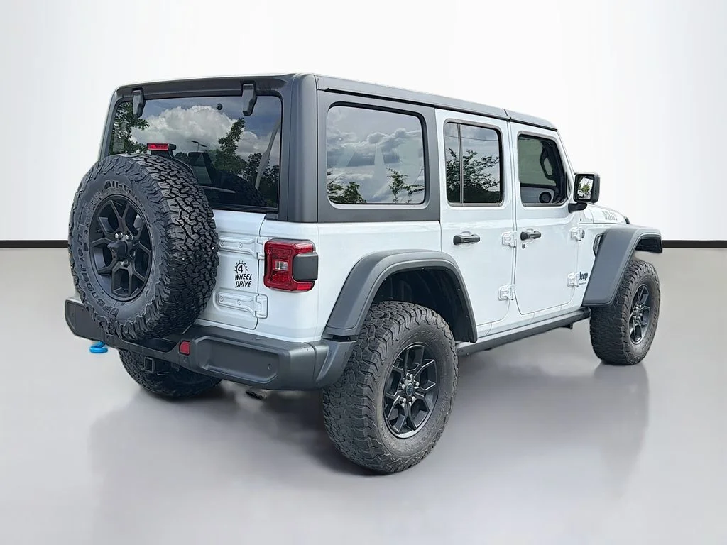 Used 2024 Bright White Clearcoat Jeep Willys 4xe image 5