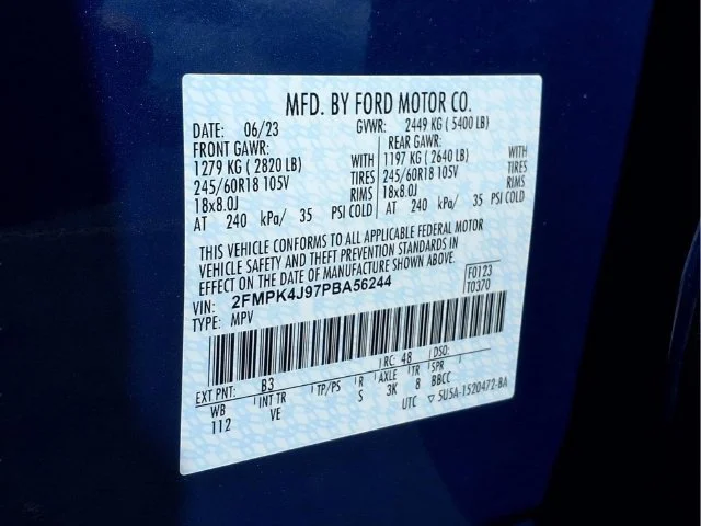 Used 2023 Blue Ford SEL image 46