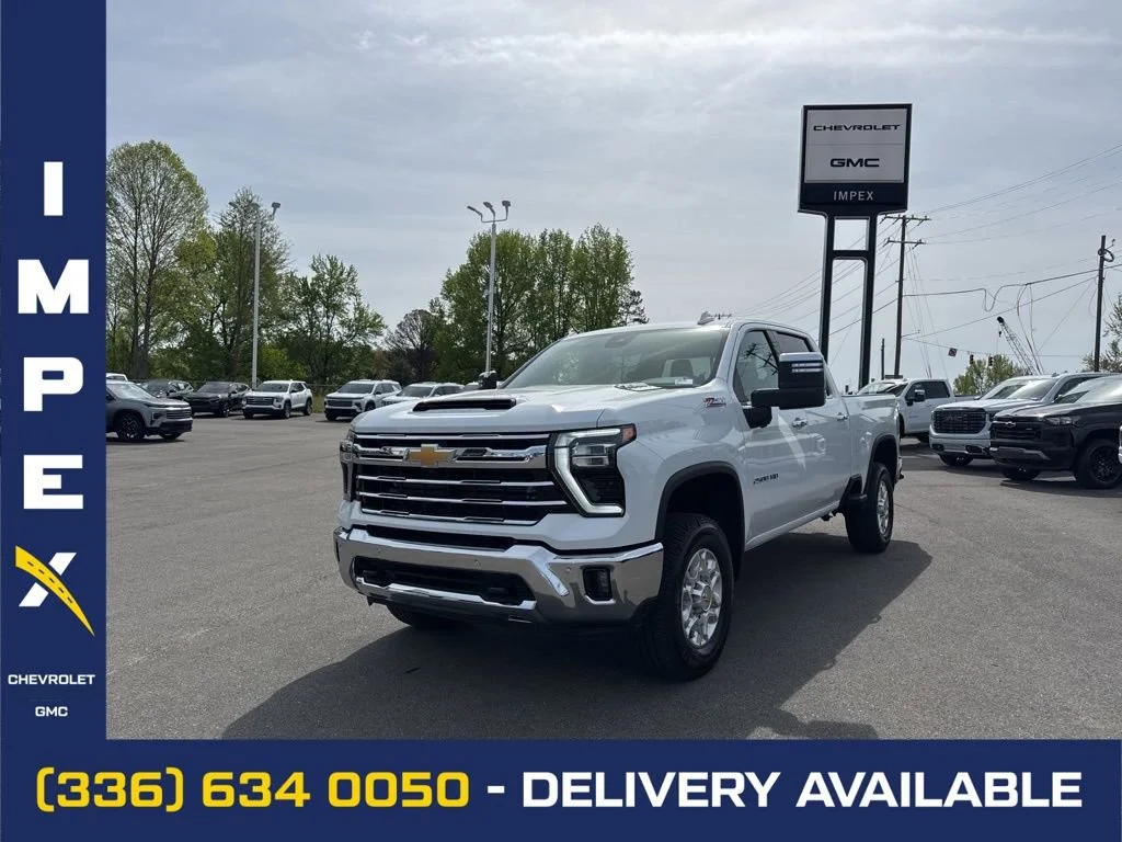 Summit White 2026 Chevrolet Silverado 2500HD LTZ Crew Cab 4WD Pickup Truck Four-Wheel Drive
