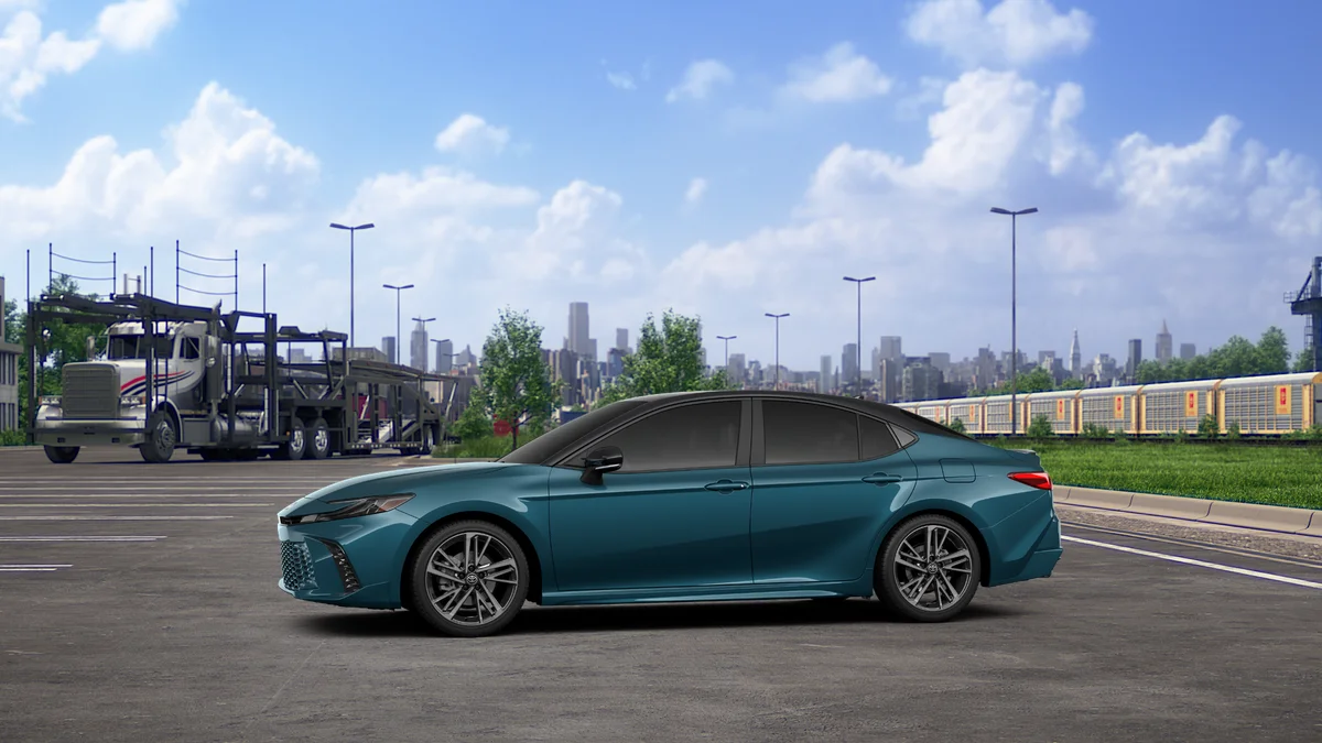 New 2027 Ocean Gem with Midnight Black Metallic roof Toyota XSE image 3