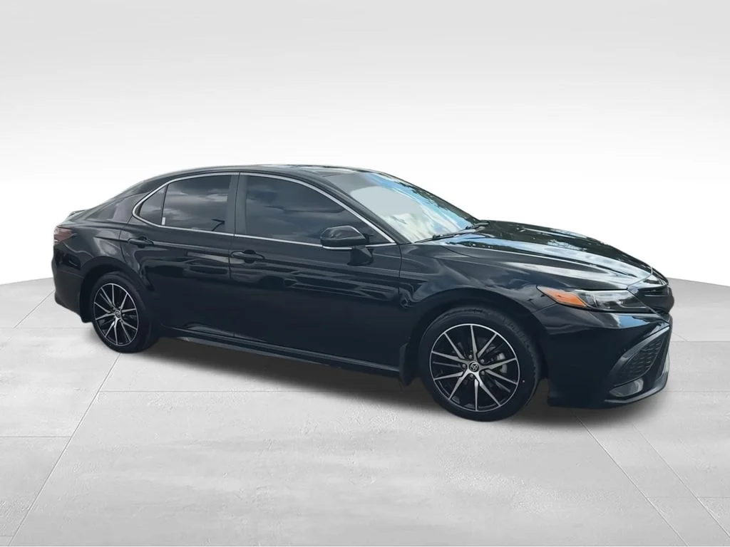 Used 2021 Black Toyota SE image 2