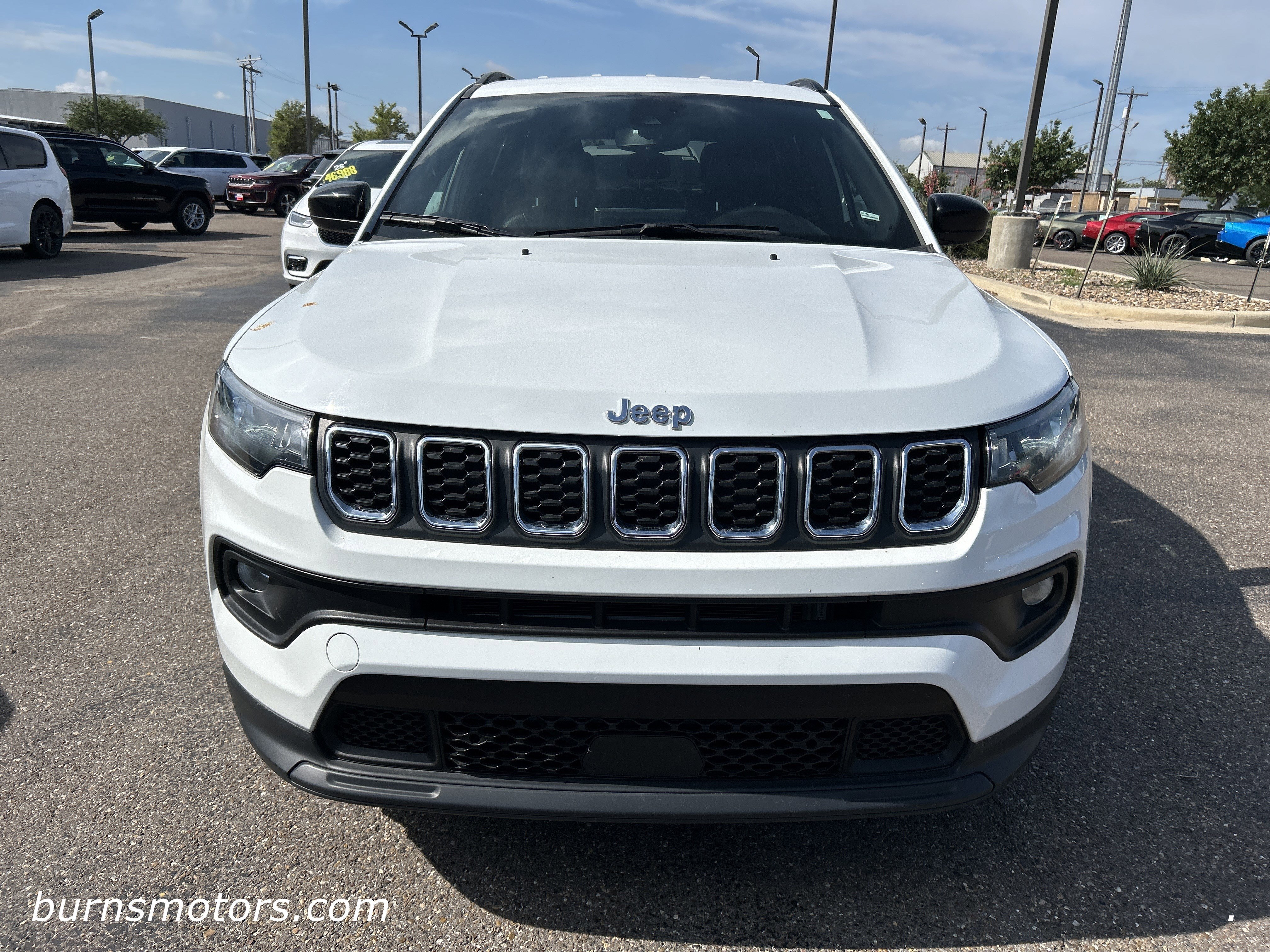 Used 2024 Bright White Jeep Latitude image 3