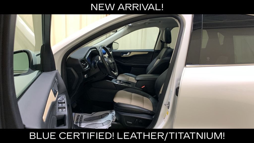 Certified Used 2022 White Metallic Ford Titanium image 31