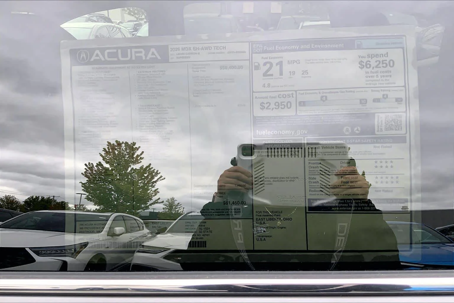 New 2026 Liquid Carbon Metallic Acura With Technology Package image 19