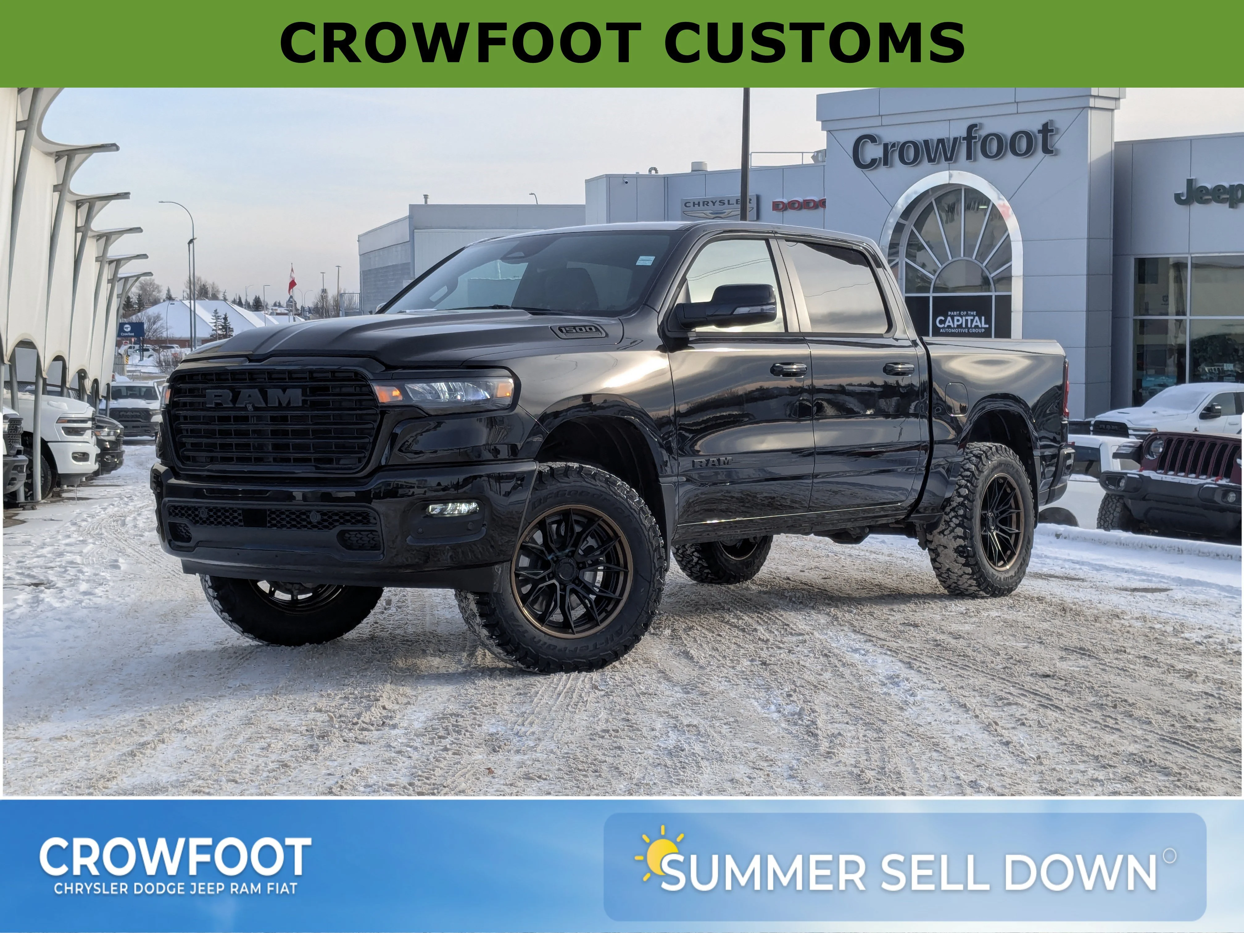 New 2026 Black RAM Sport - FUEL RIMS - A/T TIRES - LIFTED & TONS MORE! image 1