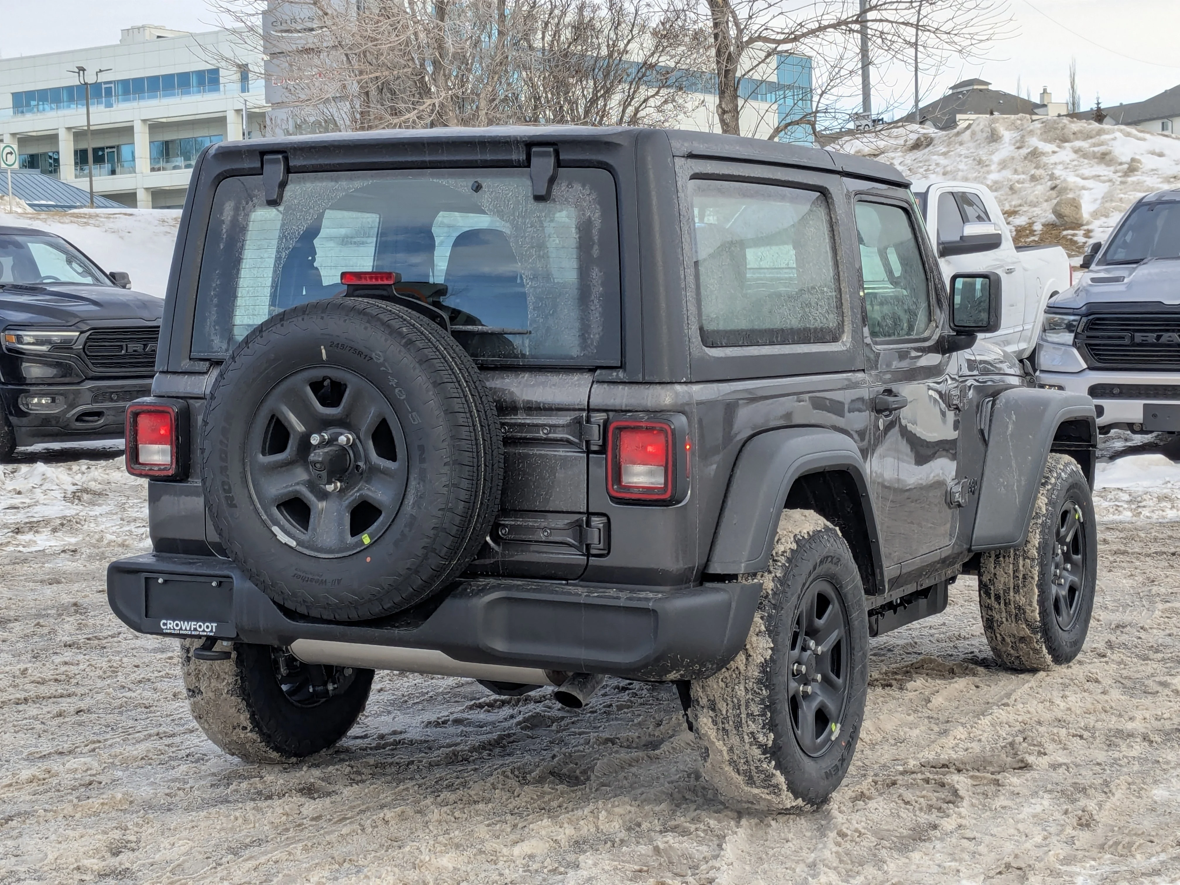 New 2026 Grey Jeep Sport - - 2.0L Turbo Engine - 12.3 Uconnect 5 Display - Black Freedom Hardtop - 8-Speed Auto & More image 8