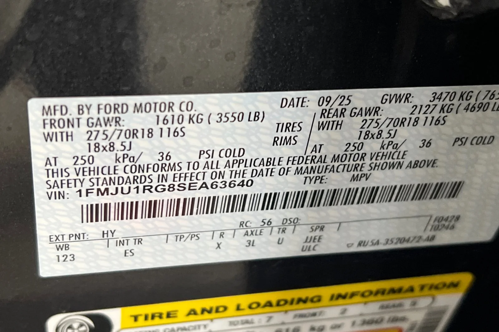 Used 2025 Dark Matter Gray Ford Tremor image 36
