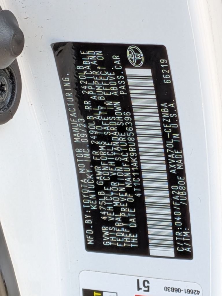 Certified Used 2024 White Toyota LE image 31