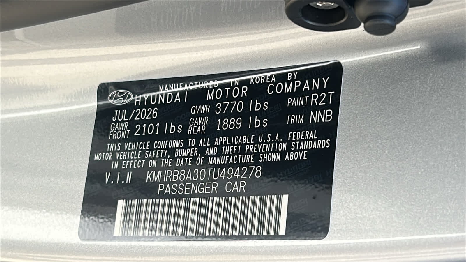 New 2026 Shimmering Silver Hyundai SE image 30