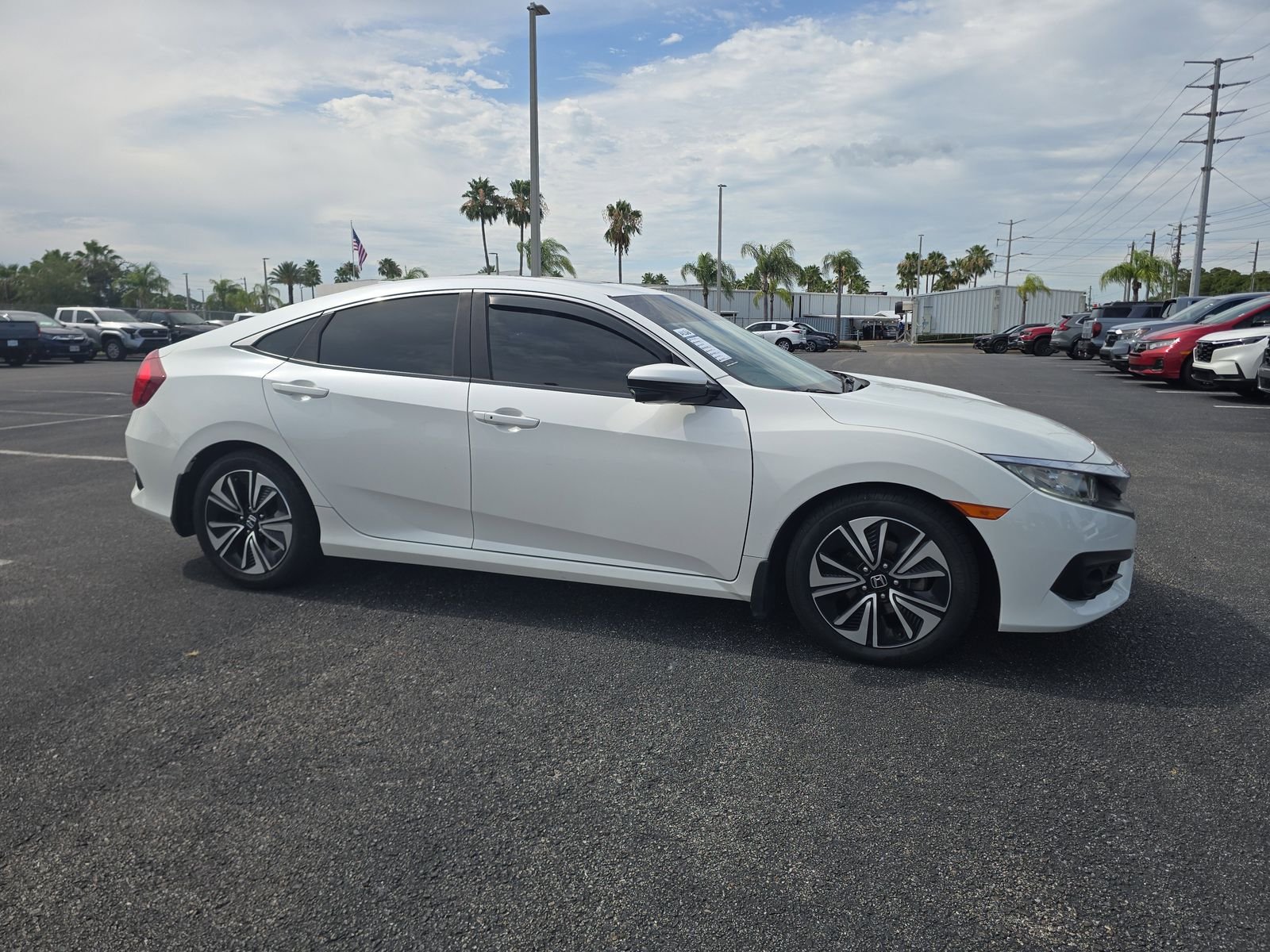 Used 2018 Honda Civic EX-L with VIN JHMFC1F71JX003668 for sale in Port Richey, FL