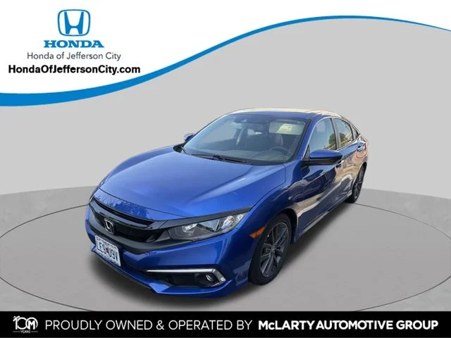 Used 2019 Blue Honda EX image 1