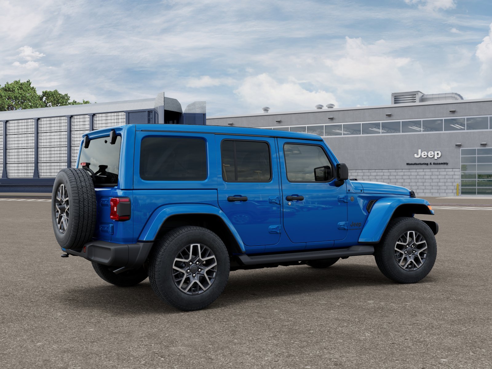 New 2026 Hydro Blue Pearl-Coat Exterior Paint Jeep Sahara image 2
