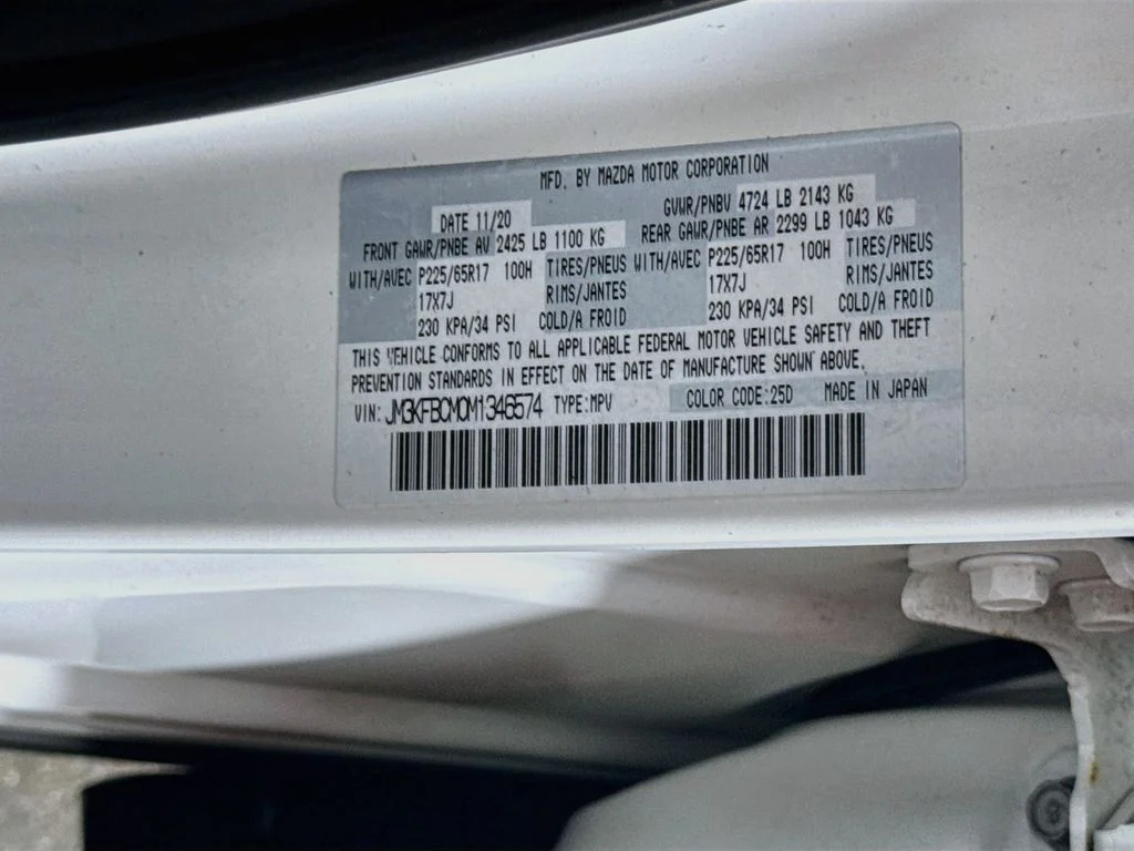 Used 2021 Snowflake White Pearl Mica Mazda Touring image 30