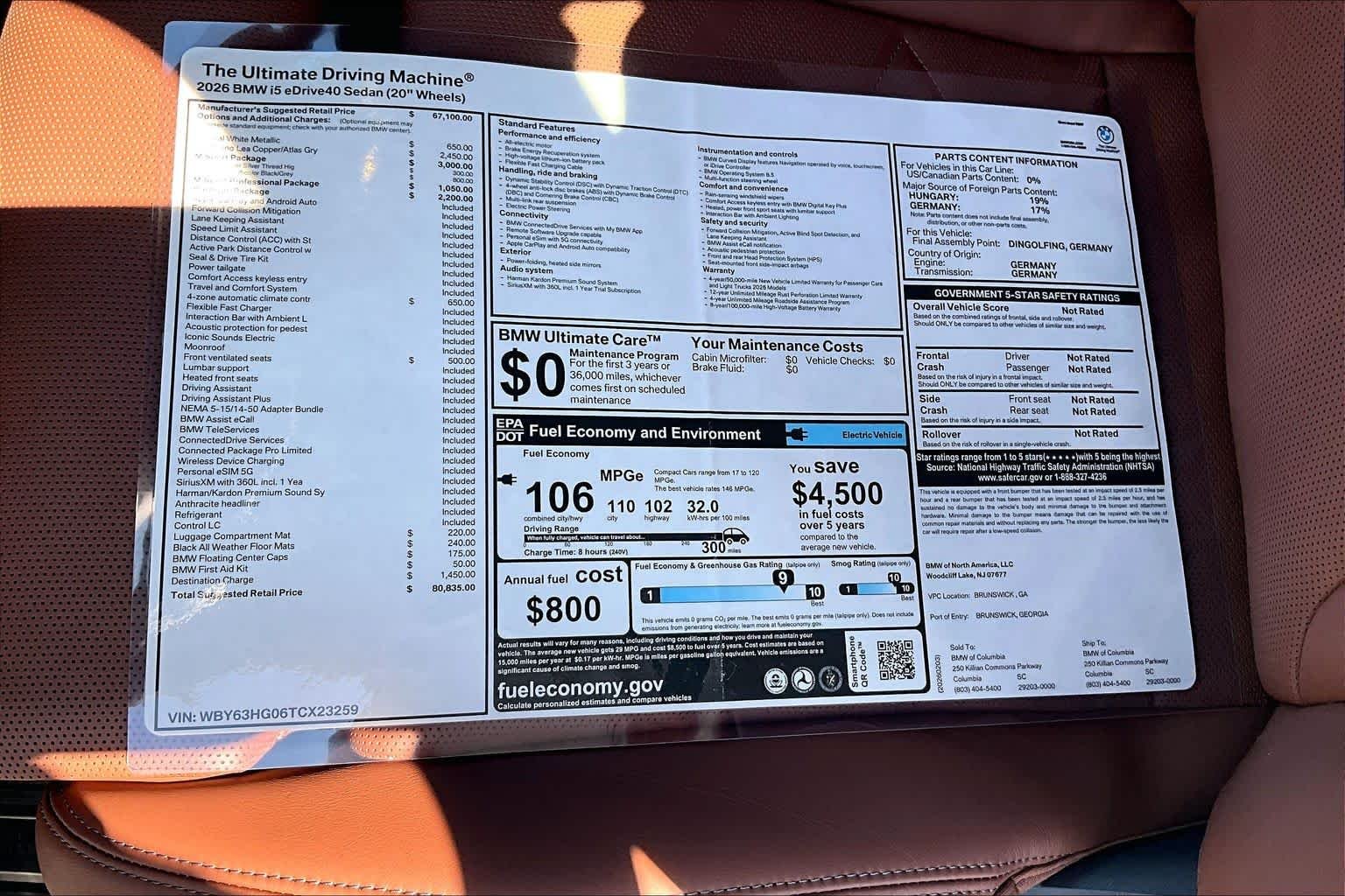 New 2026 Mineral White Metallic BMW eDrive40 image 19