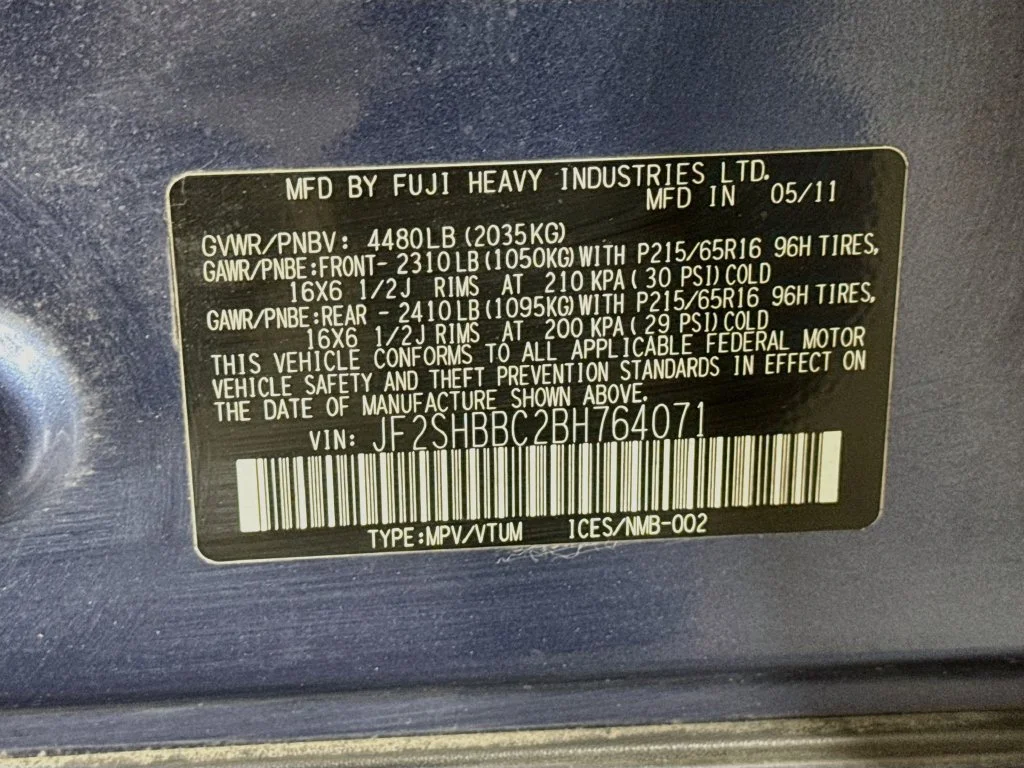 Used 2011 Blue Subaru 2.5X image 36