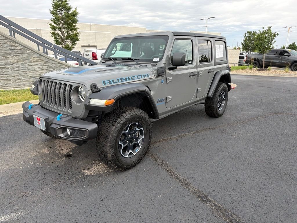Used 2023 Gray Jeep Rubicon 4xe image 3