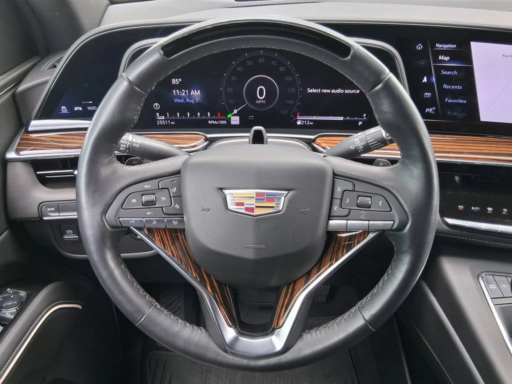 Used 2024 Crystal White Tricoat Cadillac Premium Luxury image 11