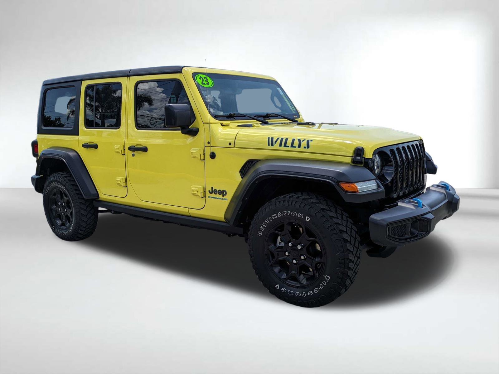 Used 2023 Yellow Jeep Willys 4xe image 2