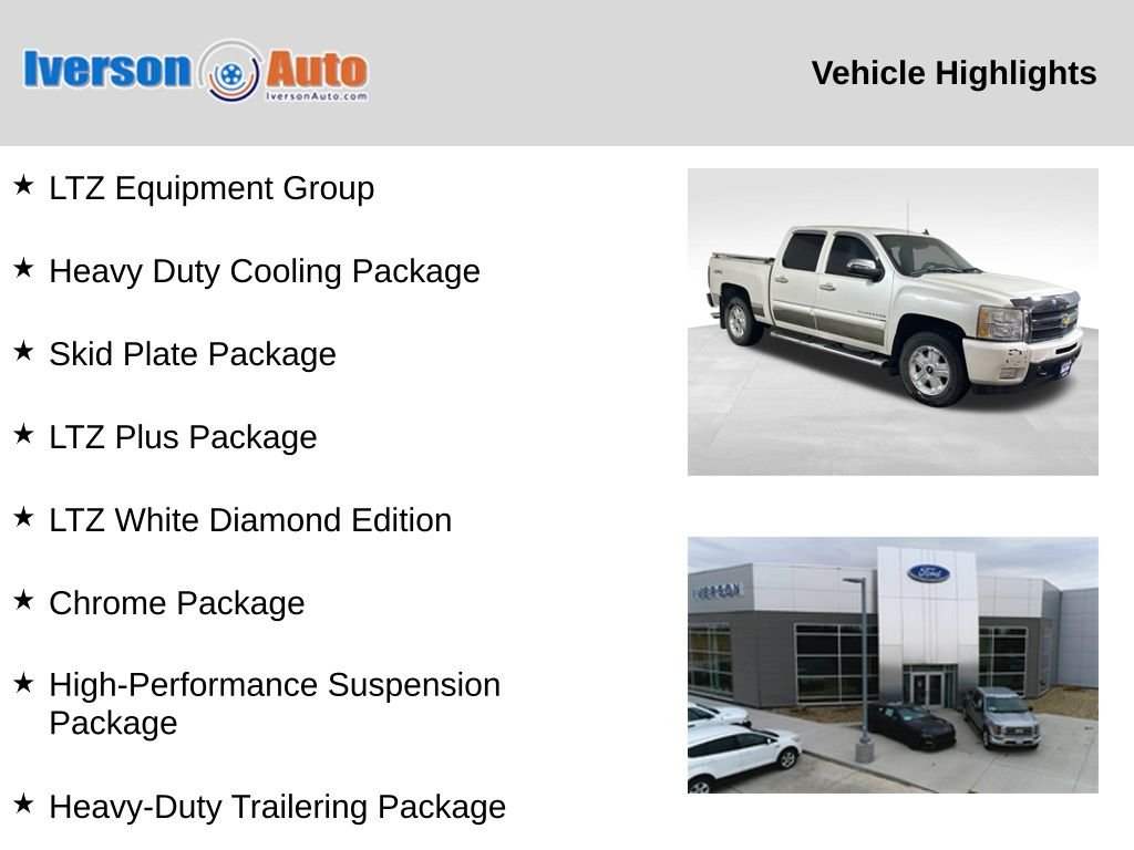 Used 2011 Chevrolet Silverado 1500 LTZ with VIN 3GCPKTE38BG258360 for sale in Huron, SD