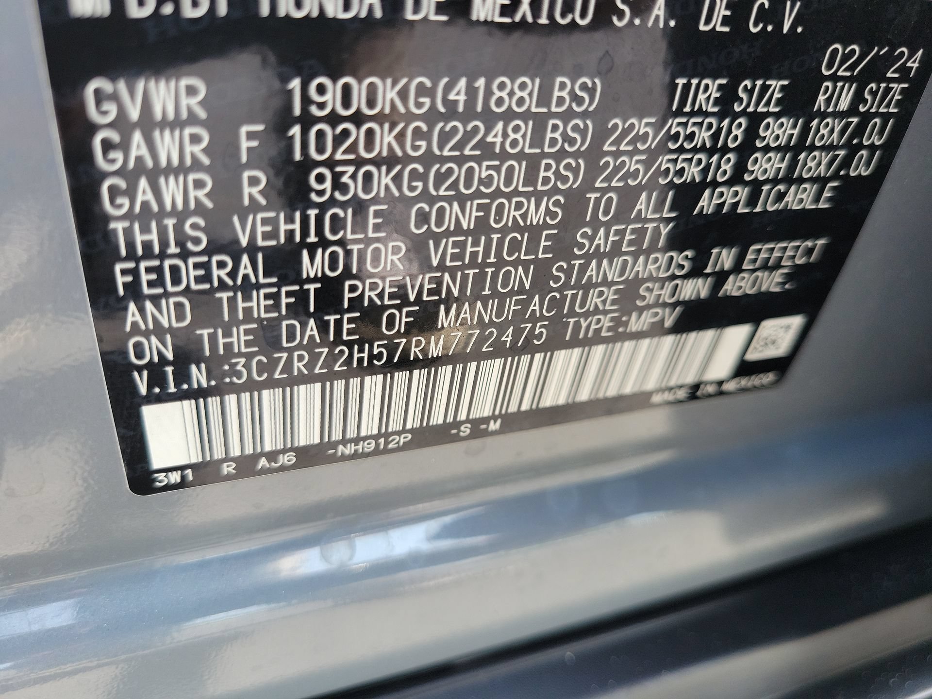 Certified Used 2024 Modern Steel Metallic Honda Sport image 34