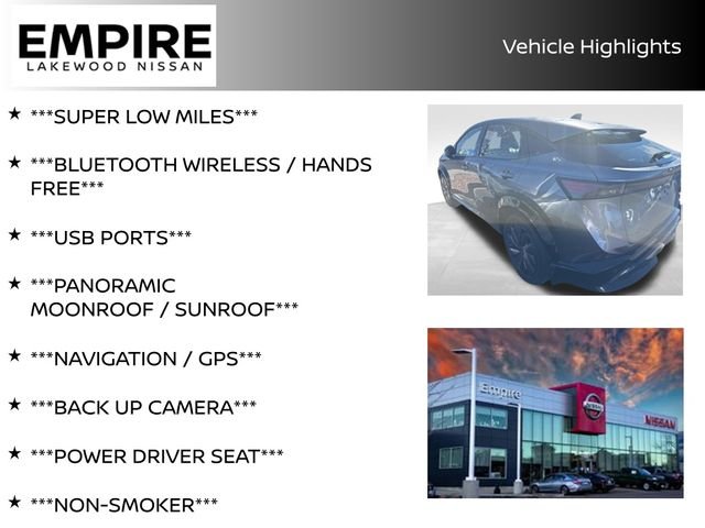 Certified 2024 Nissan ARIYA Evolve+ with VIN JN1DF0BBXRM736919 for sale in Lakewood, CO