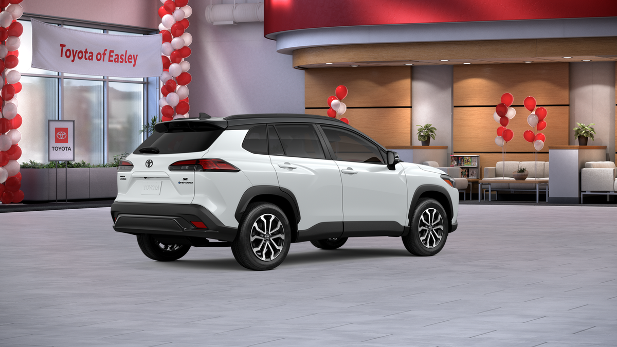 New 2026 Wind Chill Pearl with Jet Black roof Toyota Hybrid SE image 10